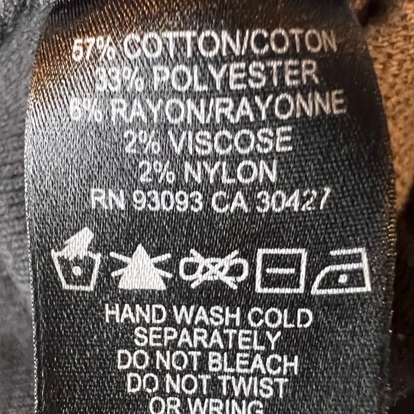 B15.11 Nic+Zoe Colorblock Mixed Media Tunic Sweater Side Zipper Purple Black Tan - Picture 5 of 8